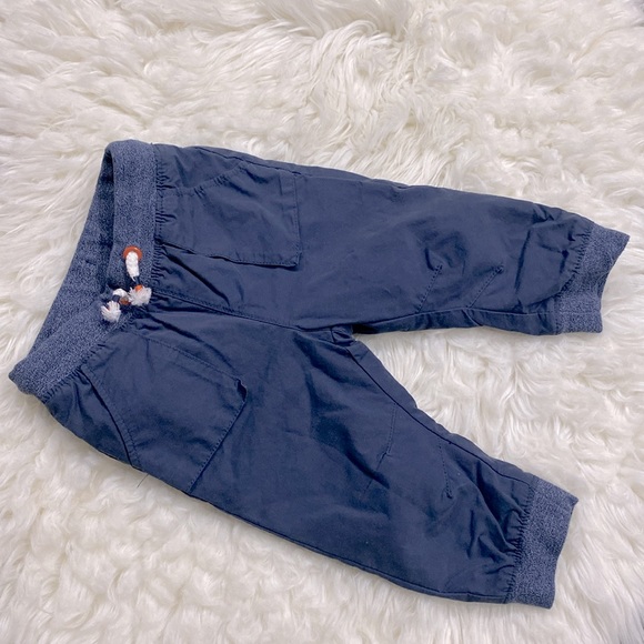 Cat & Jack Gray  Blue Baby Boy Joggers Lining Pants Size 12M ! - Picture 8 of 8